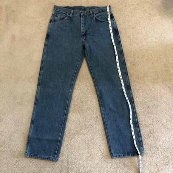 Wrangler Mens Classic Fit Cotton Jeans 34x32 Bootcut - Picture 11 of 14